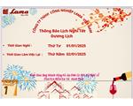 Nghỉ Tết Dương Lịch